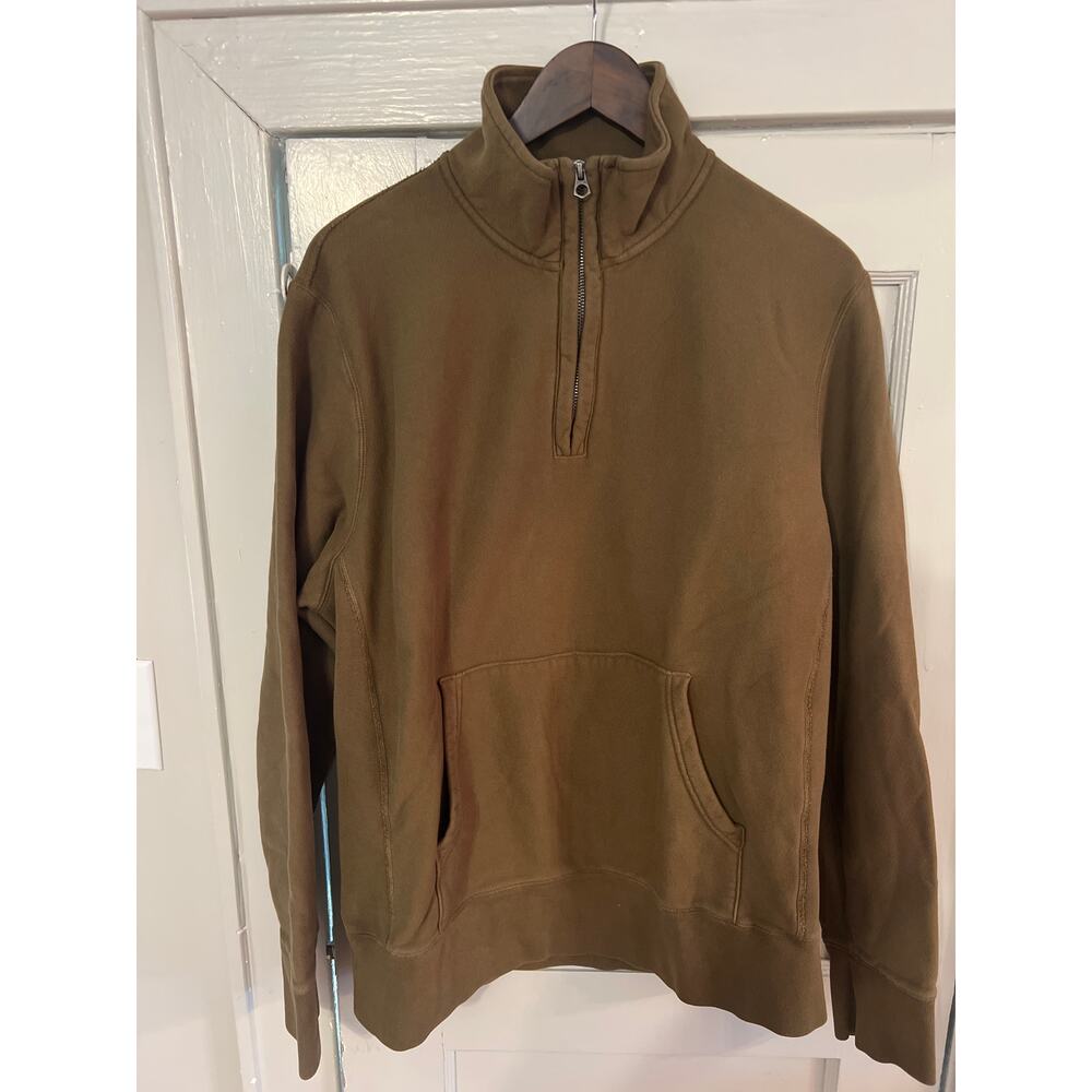 Todd Snyder Champion Quarter Zip Sweatshirt XL Dark Moss